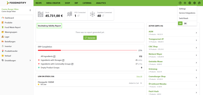 stocktaking validity report